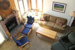  Mammoth Condo Rental Sunrise 11 Living Room from the Loft